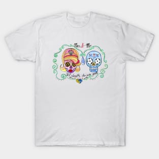 Till death do us part calavera colorful skull T-Shirt